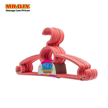 (MR.DIY) Kids Baby Plastic Cloth Anti-Slip Durable Hanger 27.5 X 13.5cm (12pcs)
