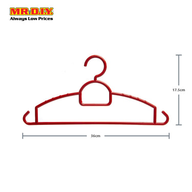 (MR.DIY) 6pcs Plastic X-Ware Clothes Hanger (H17.5xL36cm)