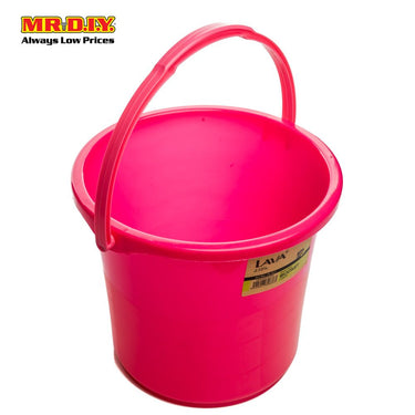 LAVA Plastic Heavy-Duty BPA-Free Bucket Water Pail 3L (16.5cm X 20cm)