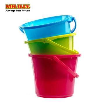LAVA Plastic Heavy-Duty BPA-Free Bucket Water Pail 3L (16.5cm X 20cm)