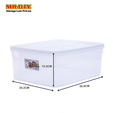 LAVA Transparent Durable Airtight Plastic Food Container 30.8 x 30.2cm (13.2L)