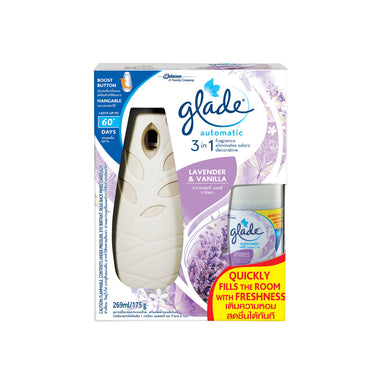 GLADE Automatic 3 in 1 Spray Lavender & Vanilla Starter Kit 175g