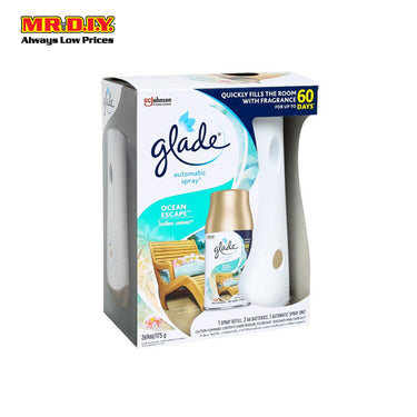 GLADE Automatic 3 in 1 Spray Ocean Escape Starter Kit 175g