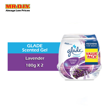 GLADE Air Refreshing Lavender Scented Gel (2 x 180g)