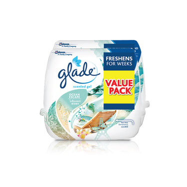 GLADE Air Refreshing Ocean Escape Scented Gel (2 x 180g)