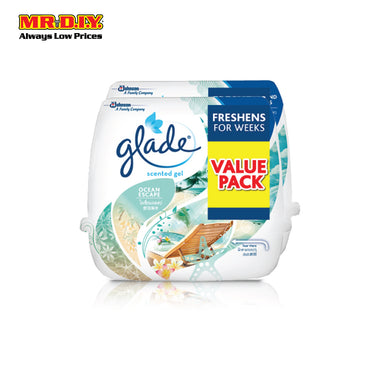 GLADE Air Refreshing Ocean Escape Scented Gel (2 x 180g)