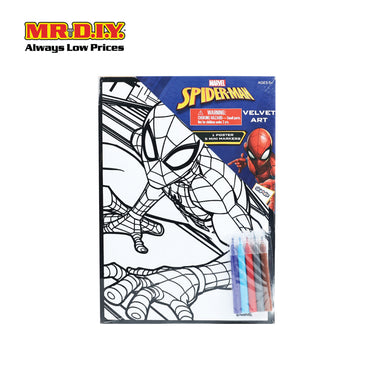 MARVEL Spiderman Velvet Art Poster with 5 mini markers