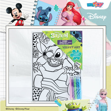 DISNEY Stitch Velvet Art Poster with 5 mini markers