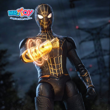 ZD TOYS Marvel Spiderman Black & Gold Suit Action Figure