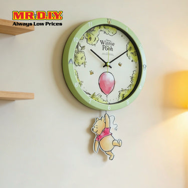 WINNIE THE POOH Pendulum Pal Wall Clock 15 Inch (38cm)