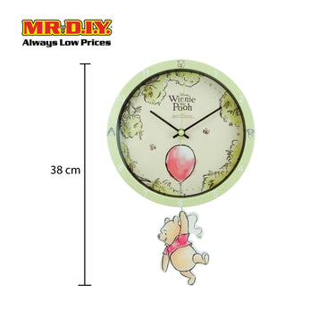 WINNIE THE POOH Pendulum Pal Wall Clock 15 Inch (38cm)