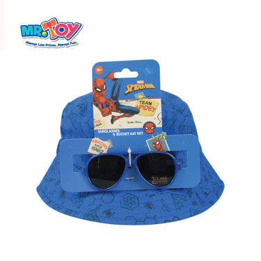 MARVEL Spiderman Sunglasses & Bucket Hat Set Blue