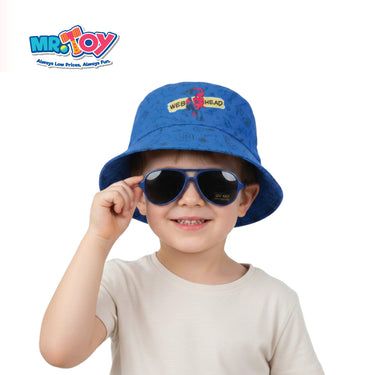 MARVEL Spiderman Sunglasses & Bucket Hat Set Blue