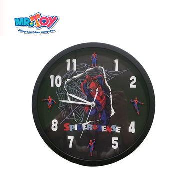 MARVEL Spiderman 3D Wall Clock Black (30cm x 30cm x 4.2cm)
