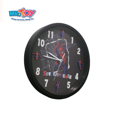 MARVEL Spiderman 3D Wall Clock Black (30cm x 30cm x 4.2cm)
