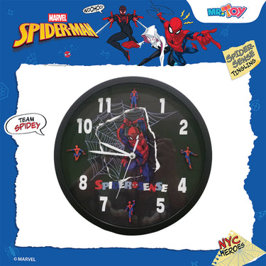 MARVEL Spider-Man 3D Wall Clock Black (30cm x 30cm x 4.2cm)
