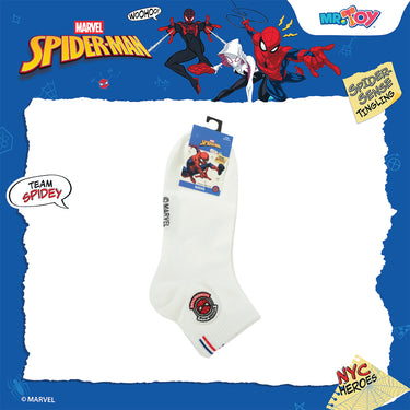 MARVEL Spider-Man White Adult Socks 2 Pairs (24-26cm)