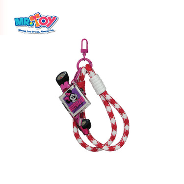 DISNEY Mickey & Friends Racing League Acrylic Keychain – Minnie Mouse