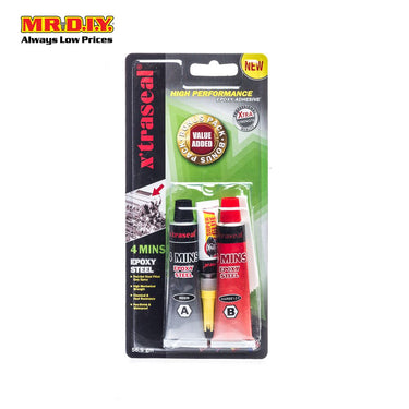 X'TRASEAL 4 Minutes Epoxy Steel Adhesive Set (3pcs)