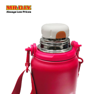 (MR. DIY) Stainless Steel Bottle Tumbler with Handle (800ml) -  RED - Color Series