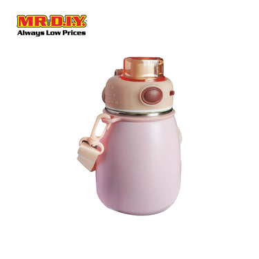 (MR. DIY) Stainless Steel Bottle Tumbler with Straw (600ml) -  LIGHT PINK - Color Series