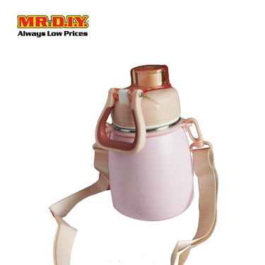 (MR. DIY) Stainless Steel Bottle Tumbler with Straw (600ml) -  LIGHT PINK - Color Series