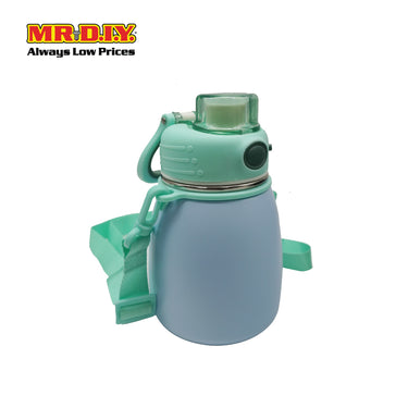 (MR. DIY) Stainless Steel Bottle Tumbler with Straw (600ml) -  LIGHT BLUE - Color Series