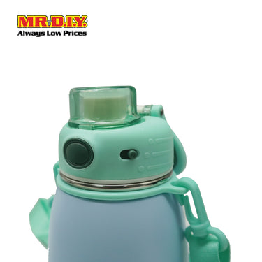 (MR. DIY) Stainless Steel Bottle Tumbler with Straw (600ml) -  LIGHT BLUE - Color Series