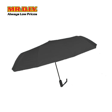 (MR.DIY) 12 Ribs Automatic Folding Large Umbrella - Black - Color Series