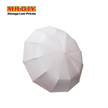 (MR.DIY) 12 Ribs Automatic Folding Large Umbrella - Light Pink - Color Series