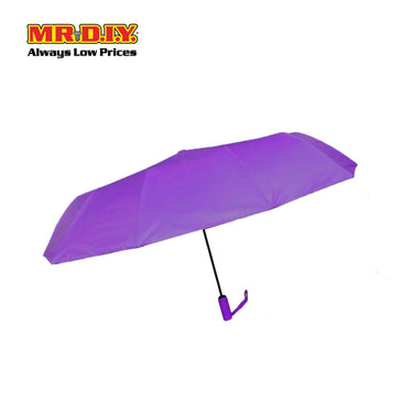 (MR.DIY) 12 Ribs Automatic Folding Large Umbrella - Purple - Color Series