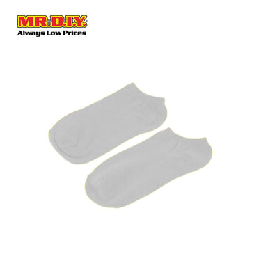 (MR.DIY) Unisex Adult Invisible Low Cut Cotton Socks - Grey - Color Series