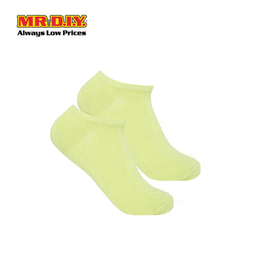 (MR.DIY) Unisex Adult Invisible Low Cut Cotton Socks - Light Green - Color Series
