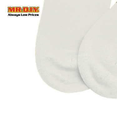 (MR.DIY) Unisex Adult Ankle Casual Cotton Socks - Off White - Color Series