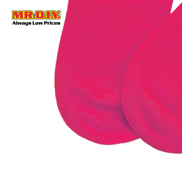 (MR.DIY) Unisex Adult Ankle Casual Cotton Socks - Pink - Color Series