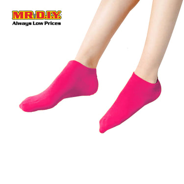 (MR.DIY) Unisex Adult Ankle Casual Cotton Socks - Pink - Color Series