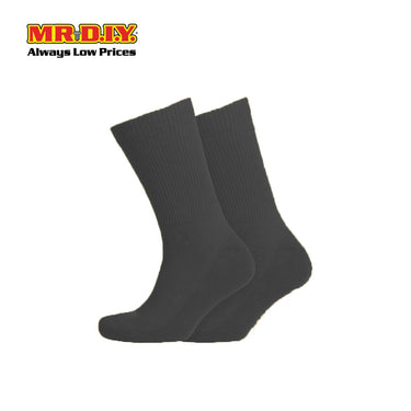 (MR.DIY) Unisex Adult Mid-Calf Casual Cotton Socks - Black - Color Series
