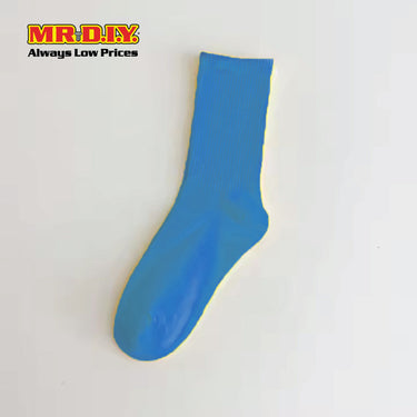 (MR.DIY) Unisex 5-8 Years Ankle Kid Cotton Socks - Light Blue - Color Series