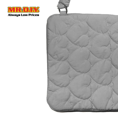 (MR.DIY) Heart Briefcase Office Laptop bag  - GREY - Color Series