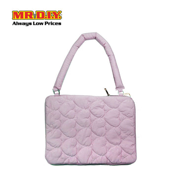 (MR.DIY) Heart Briefcase Office Laptop bag  - LIGHT PINK - Color Series