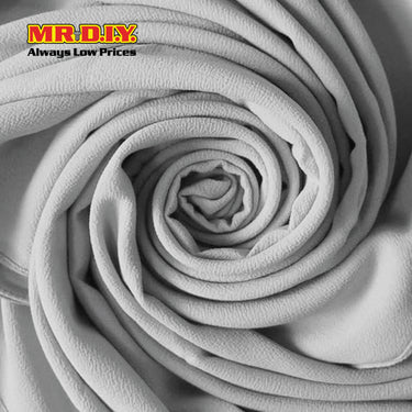 (MR. DIY) Basic Chiffon Scarf (45inch) - Grey - Color Series