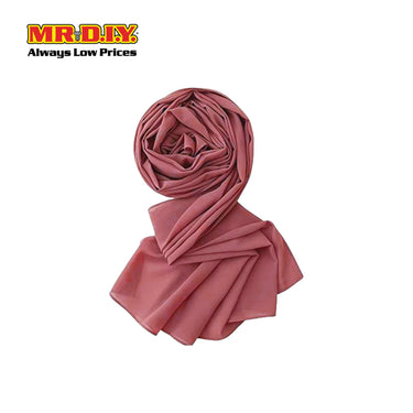 (MR. DIY) Basic Chiffon Scarf (45inch) - Red - Color Series