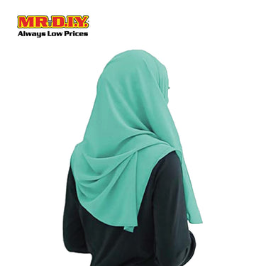 (MR. DIY) Basic Chiffon Scarf (45inch) - Green - Color Series