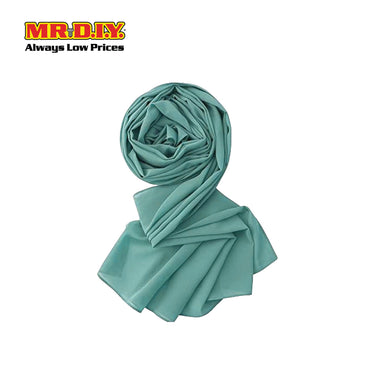 (MR. DIY) Basic Chiffon Scarf (45inch) - Green - Color Series