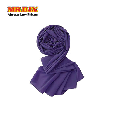 (MR. DIY) Basic Chiffon Scarf (45inch) - Purple - Color Series