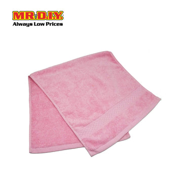 (MR.DIY) Absorbent Soft Cotton Hand Towel (35x75cm) - Light Pink - Color Series