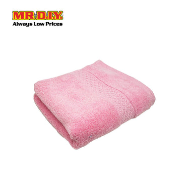 (MR.DIY) Absorbent Soft Cotton Hand Towel (35x75cm) - Light Pink - Color Series