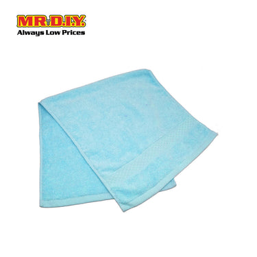 (MR.DIY) Absorbent Soft Cotton Hand Towel (35x75cm) - Light Blue - Color Series