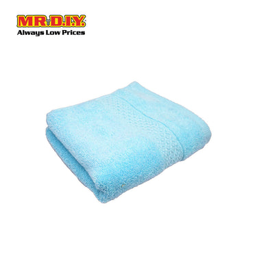(MR.DIY) Absorbent Soft Cotton Hand Towel (35x75cm) - Light Blue - Color Series