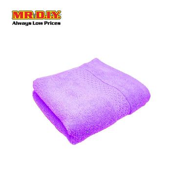 (MR.DIY) Absorbent Soft Cotton Hand Towel (35x75cm) - Purple - Color Series